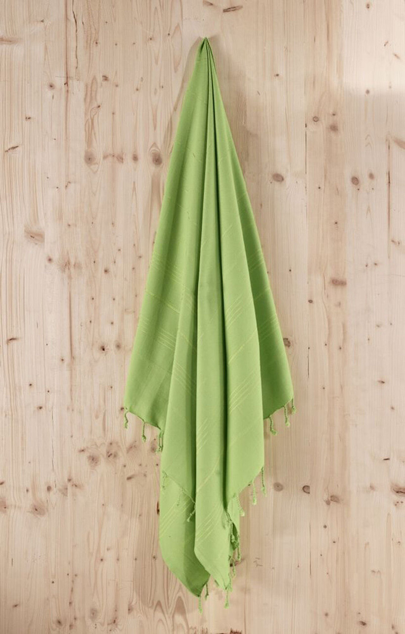 Prosop de plaja, L'essentiel Maison, Sultan, Verde - imagine 5